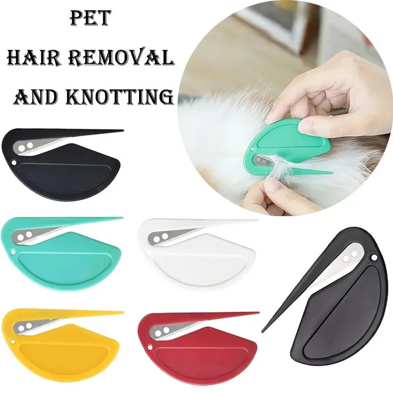 MirthPaw™ 5-Piece Pet Knot Cutter Set – Painless Mat & Tangle Remover for Cats & Dogs