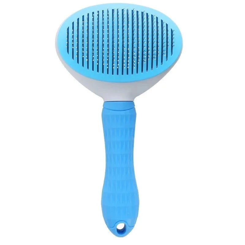 One-Click Self-Cleaning Pet Brush for Dogs & Cats