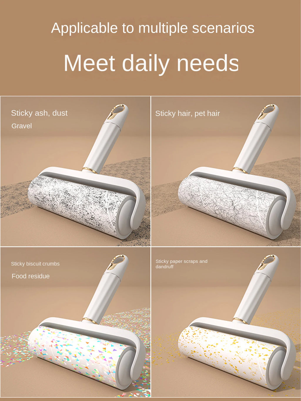 MirthPaw™ Extra Large Pet Hair Lint Roller - 16cm Sticky Remover for Furniture, Bedding & Clothes