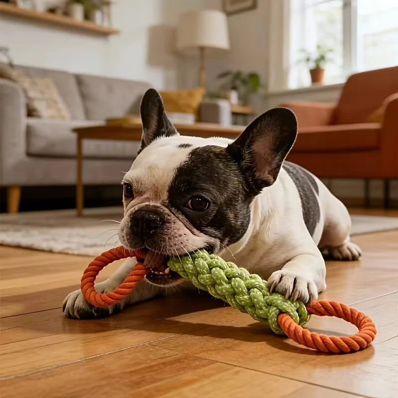 Large Durable Dog Knot Toy Chewy Pet Toy for Dental Care And Yard Play