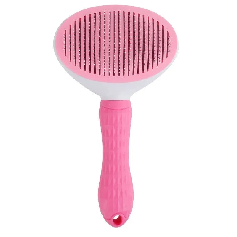 One-Click Self-Cleaning Pet Brush for Dogs & Cats