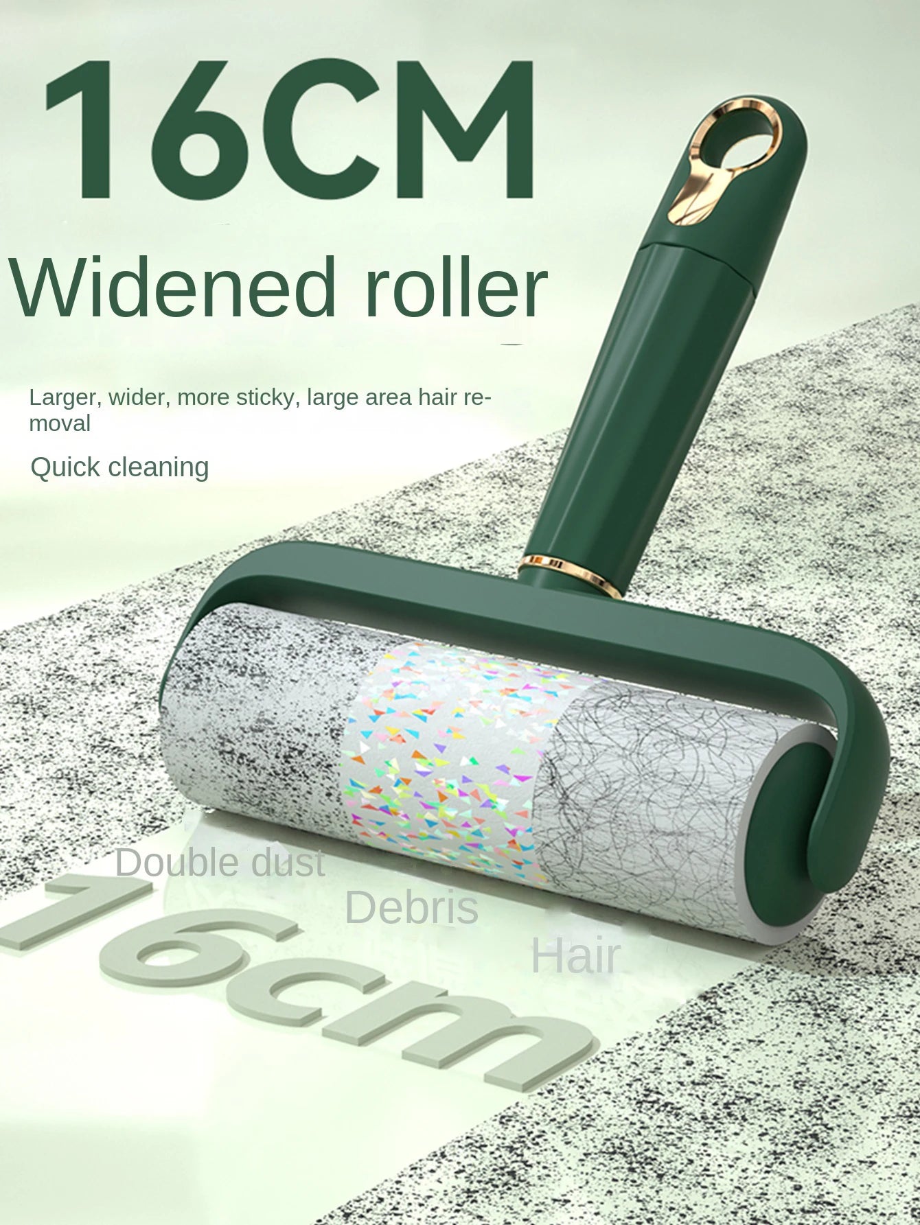 MirthPaw™ Extra Large Pet Hair Lint Roller - 16cm Sticky Remover for Furniture, Bedding & Clothes