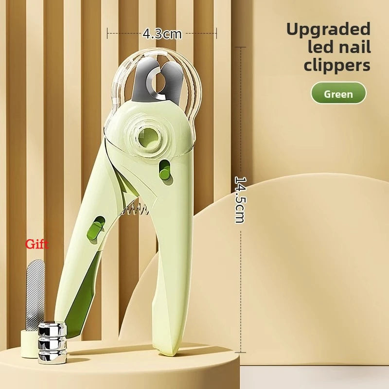 Cat Nail Scissors Cat Scissors Dog Pet Knives Rabbit Puppy LED Light Scissors Small Dog Supplies