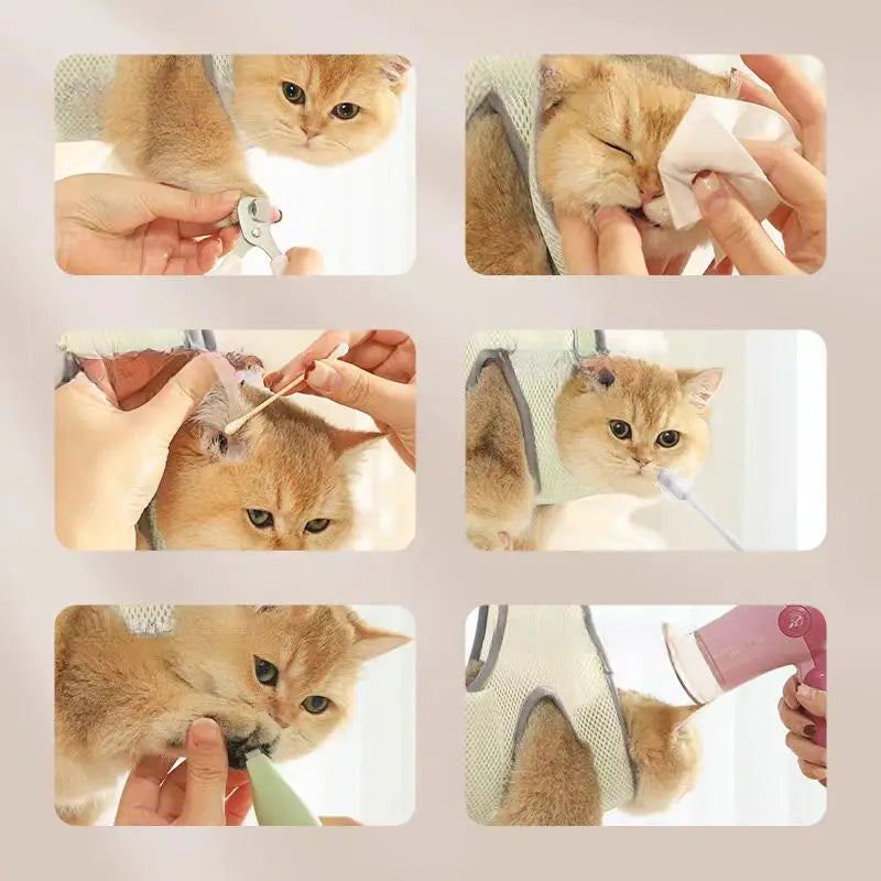MirthPaw™ Adjustable Pet Grooming Hammock – Safe & Comfortable Restraint Harness for Dogs & Cats