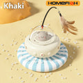 Smart Electric UFO Cat Toy – Automatic Feather Teaser with Bell