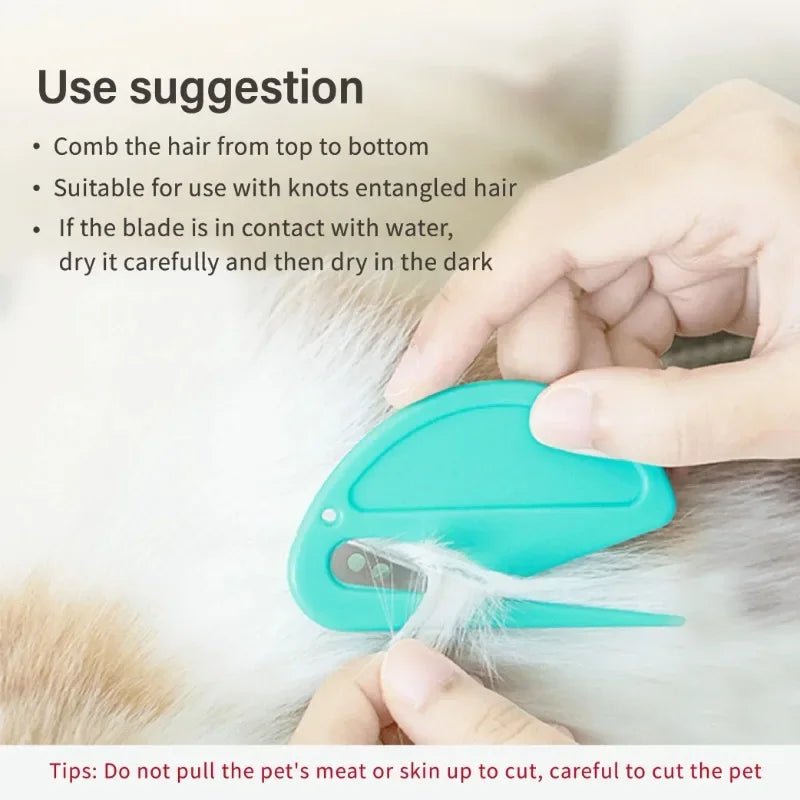 MirthPaw™ 5-Piece Pet Knot Cutter Set – Painless Mat & Tangle Remover for Cats & Dogs