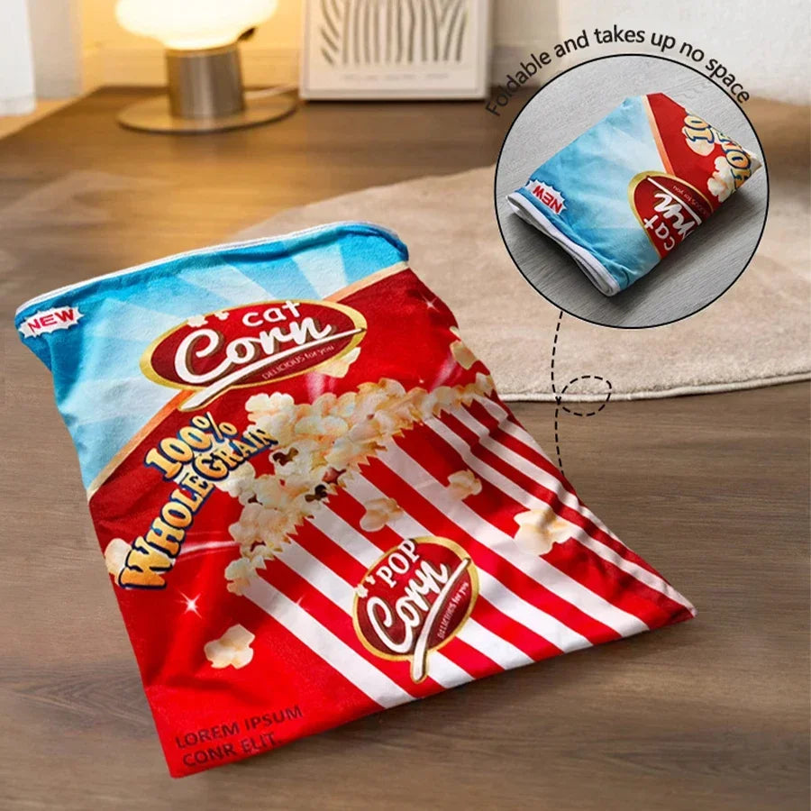 MirthPaw™ Interactive Crinkle Cat Tunnel – Fun Food Series