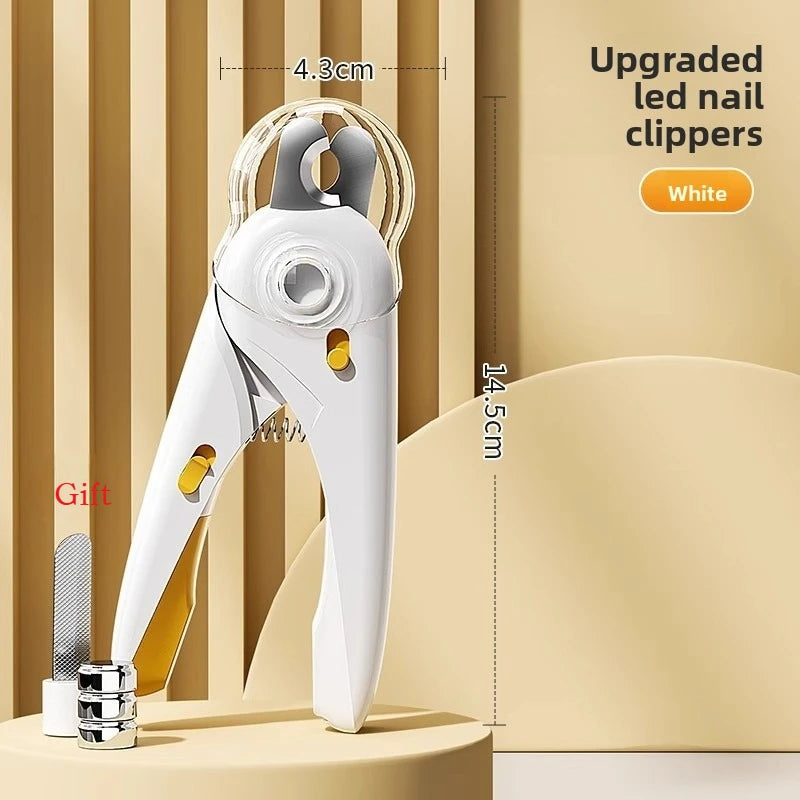 Cat Nail Scissors Cat Scissors Dog Pet Knives Rabbit Puppy LED Light Scissors Small Dog Supplies
