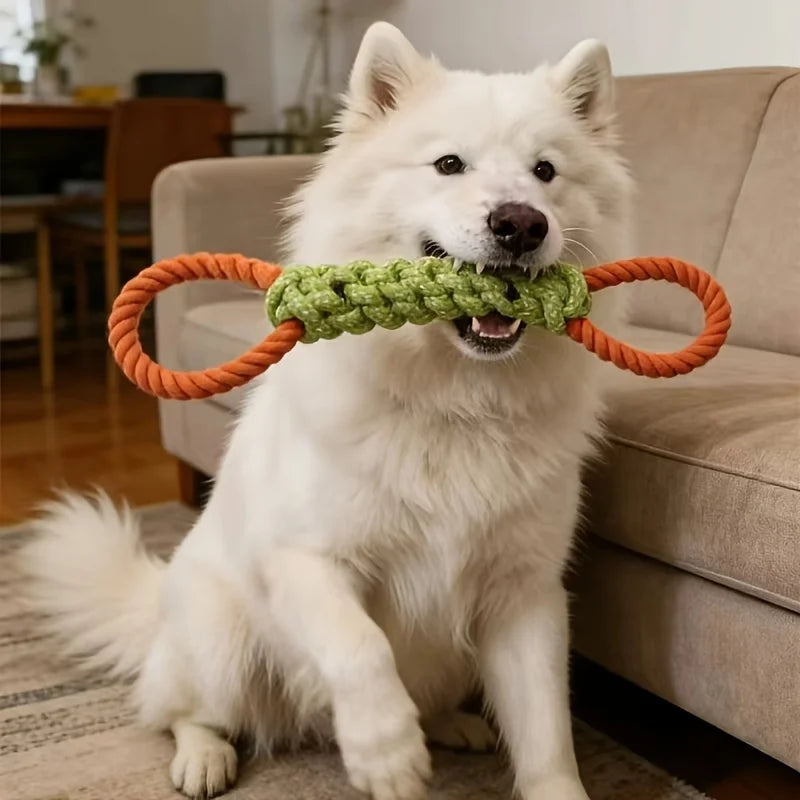 Large Durable Dog Knot Toy Chewy Pet Toy for Dental Care And Yard Play