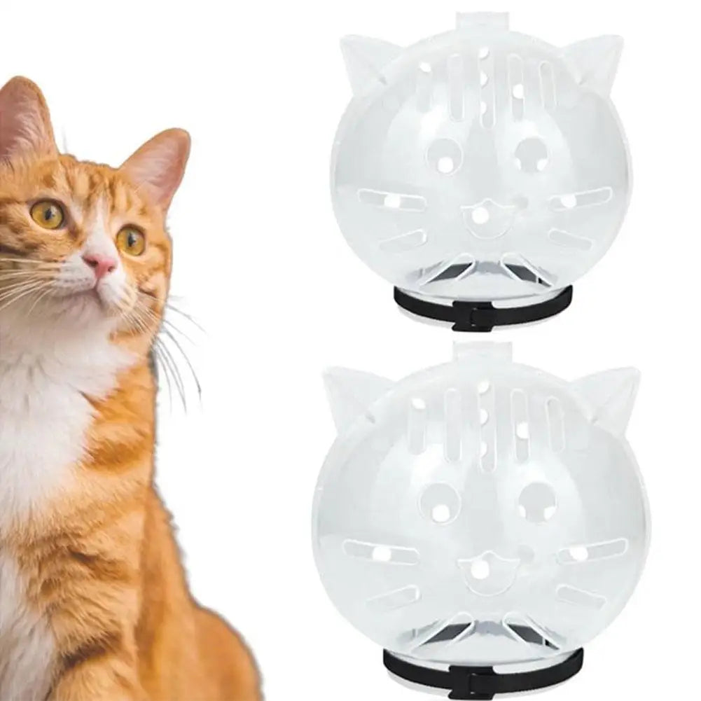 MirthPaw™ Breathable Cat Bubble Muzzle – Transparent Anti-Bite Grooming Helmet for Bathing & Nail Trimming